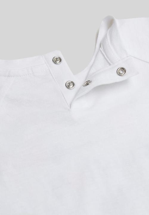 MANGO - T-shirt leto - white