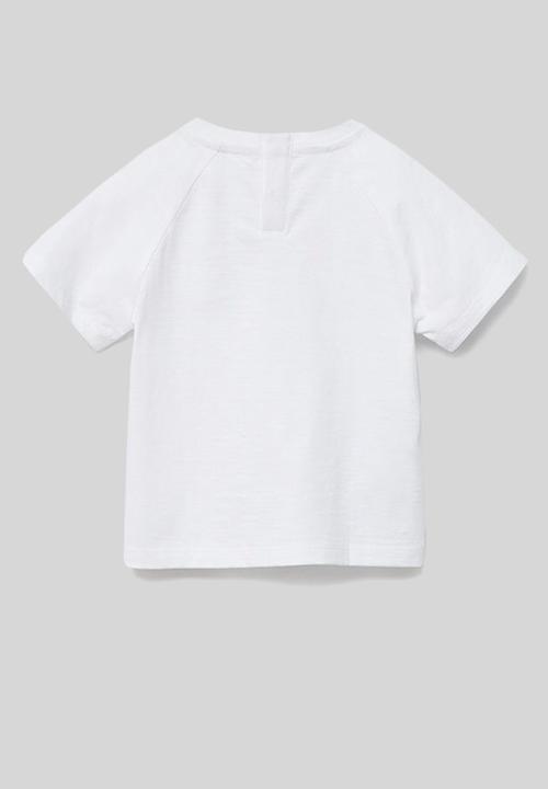 MANGO - T-shirt leto - white