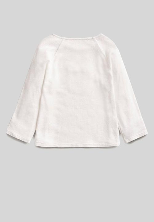 MANGO - T-shirt charlie i - white