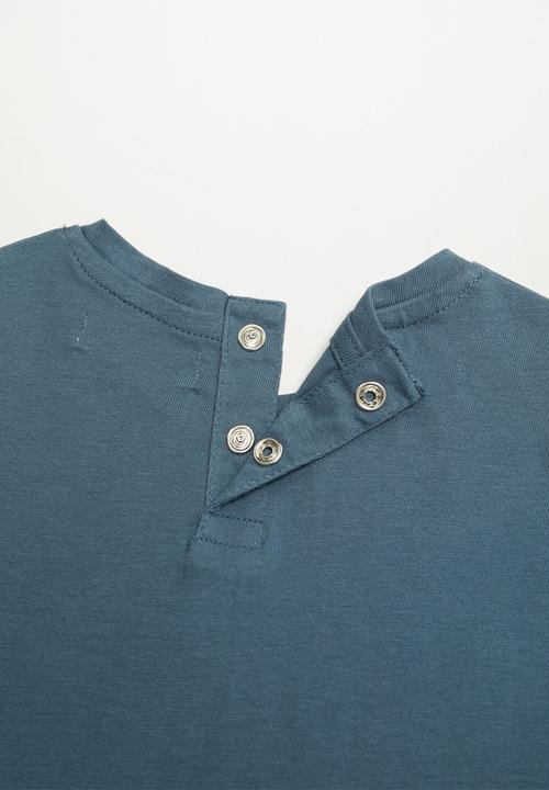 MANGO - T-shirt free - blue