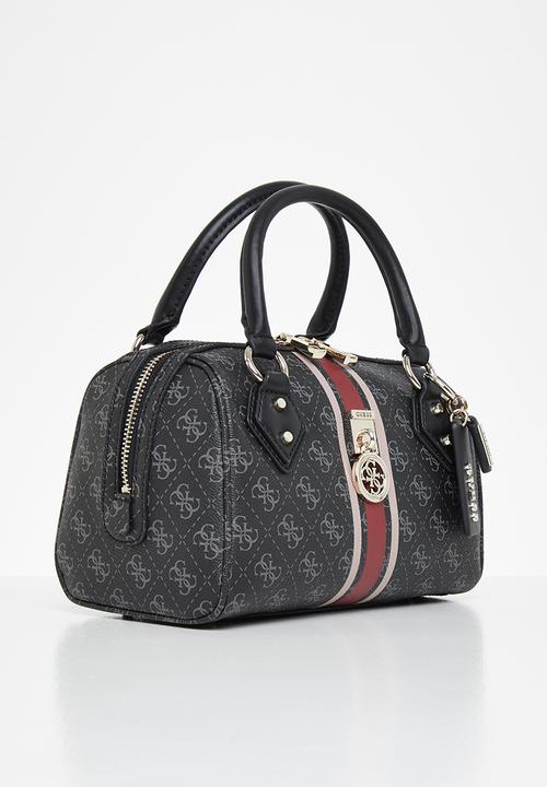 GUESS - Jensen box satchel - coal