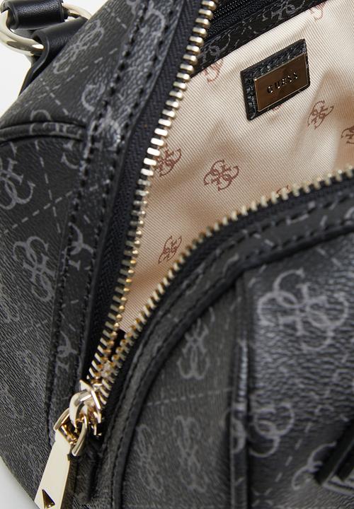 GUESS - Jensen box satchel - coal