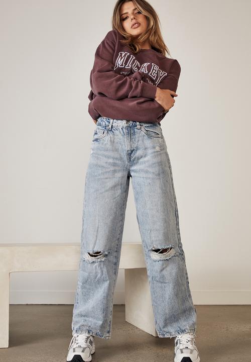 Factorie - High rise baggy jeans - lightning blue