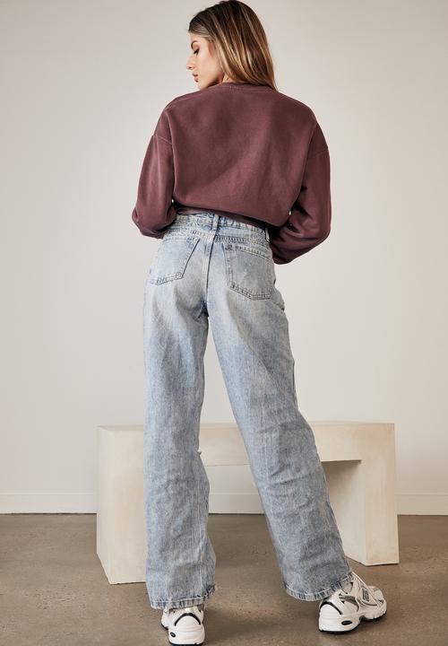 Factorie - High rise baggy jeans - lightning blue