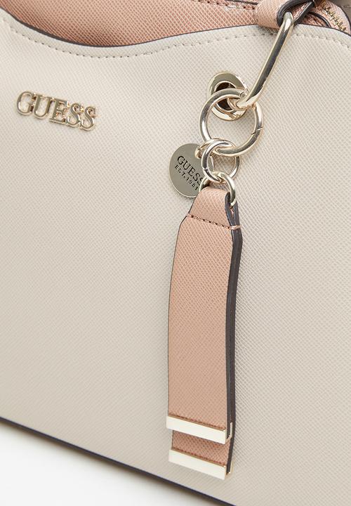 GUESS - Leslie lrg girlfriend satchel - stone 