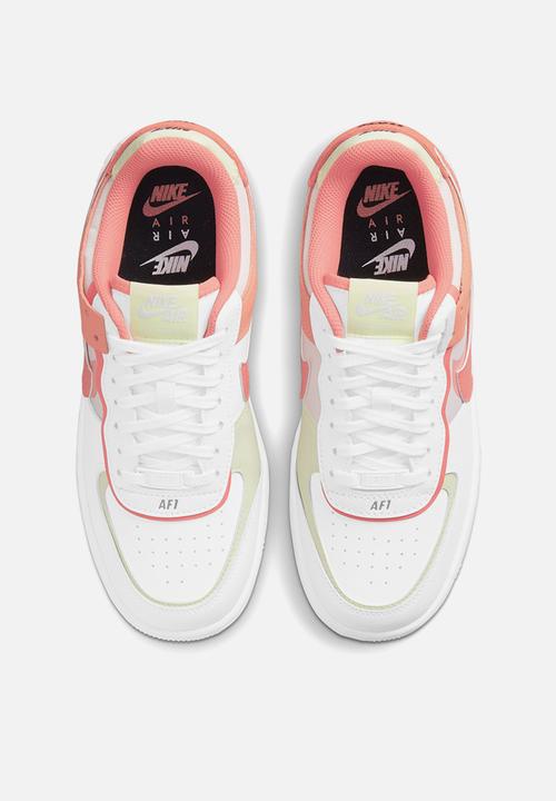 Nike - Air Force 1 shadow - white/magic ember-crimson bliss-lime ice