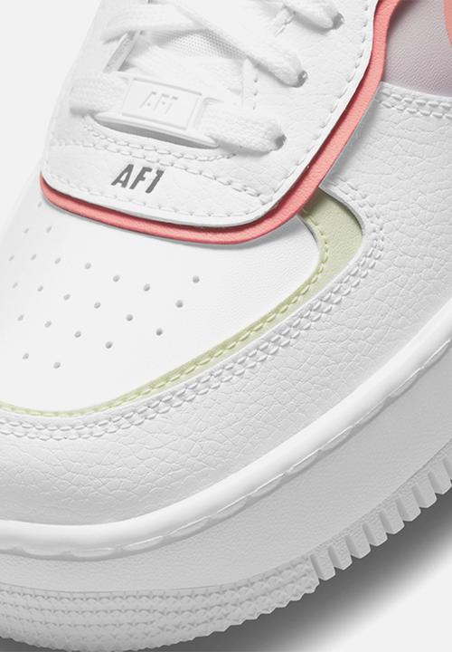 Nike - Air Force 1 shadow - white/magic ember-crimson bliss-lime ice
