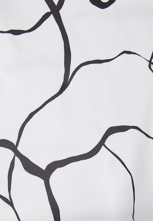 Superbalist - Long midi slip skirt - squiggle print