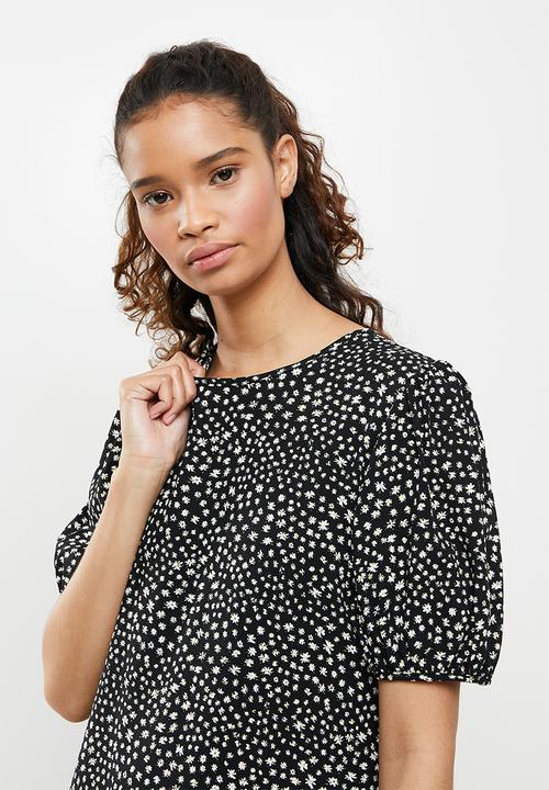 Blake - Drop waisted mini - black