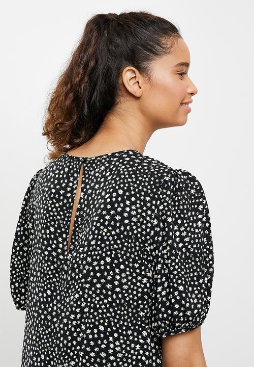 Blake - Drop waisted mini - black