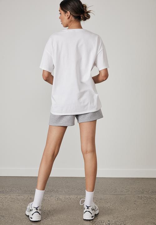 Factorie - Super relaxed graphic tee - white