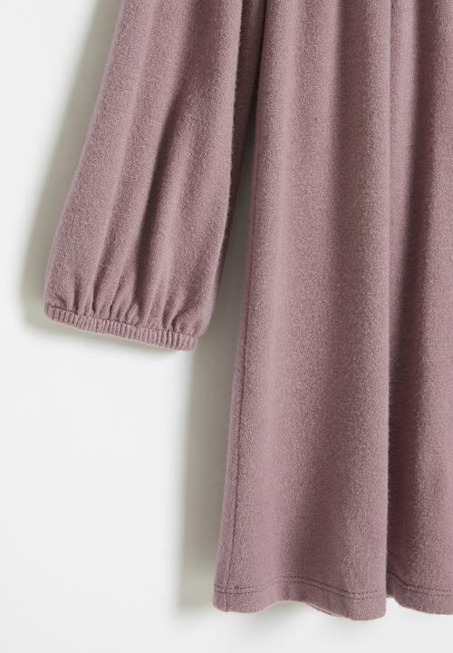 Superbalist Kids - Knitted dress with button detail - mauve