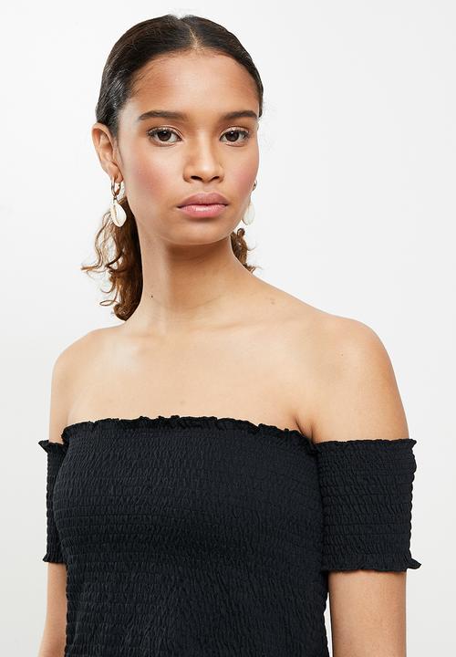 Trendyol - Siyah giped knitted blouse - black