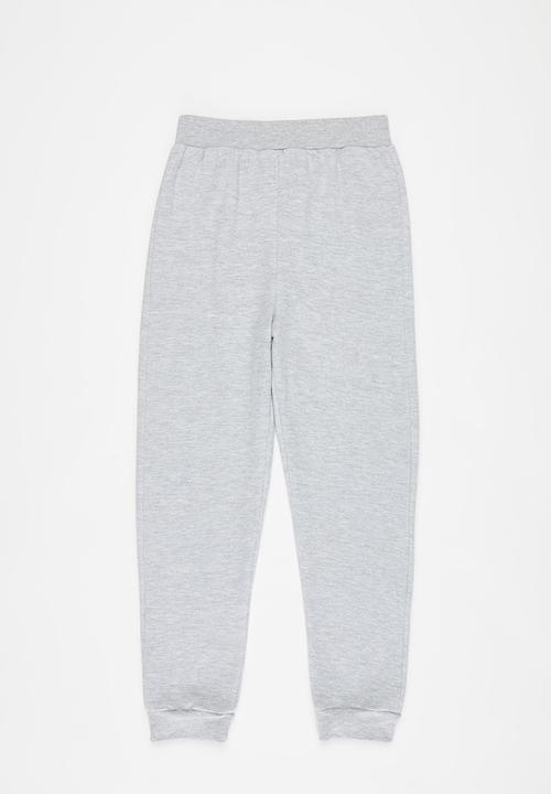 Pop Candy - Girls 2 pack joggers - purple & grey