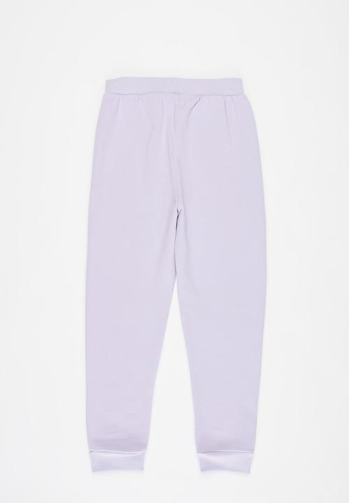 Pop Candy - Girls 2 pack joggers - purple & grey