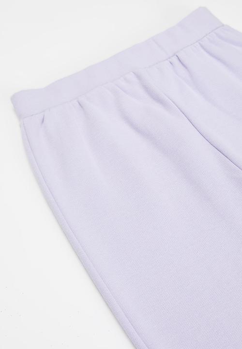 Pop Candy - Girls 2 pack joggers - purple & grey
