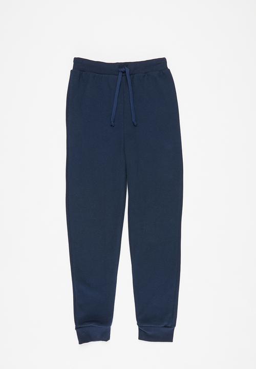 Pop Candy - Boys 2 pack joggers - navy & grey