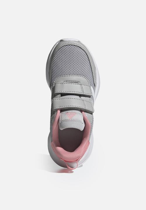 adidas Performance - Tensaur run c - grey two/ftwr white/super pop
