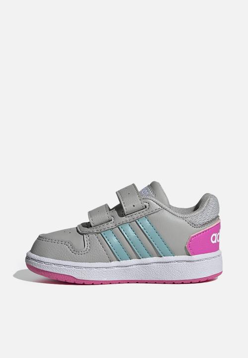 adidas Originals - Hoops 2.0 cmf i - grey two/mint ton/screaming pink