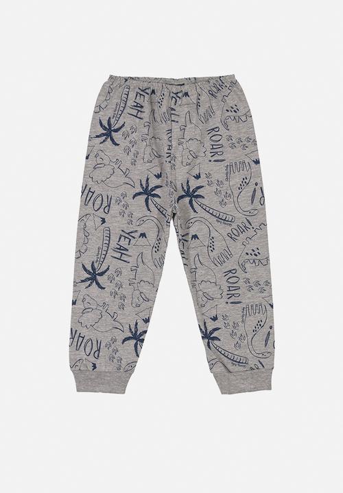 Quimby - Baby boys animal pants - grey