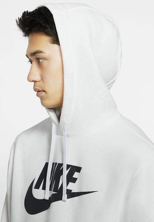 Nike - NSW Club BB Men's Graphic Pullover Hoodie - white/black