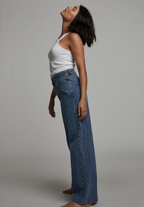 Cotton On - Petite wide leg jean - lucky blue