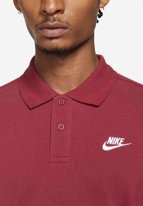 Nike - M nsw spe polo matchup pq - pomegranate & white