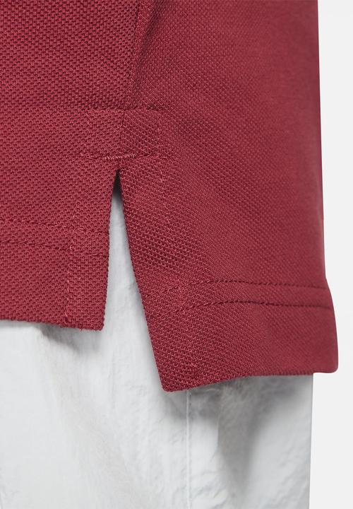 Nike - M nsw spe polo matchup pq - pomegranate & white
