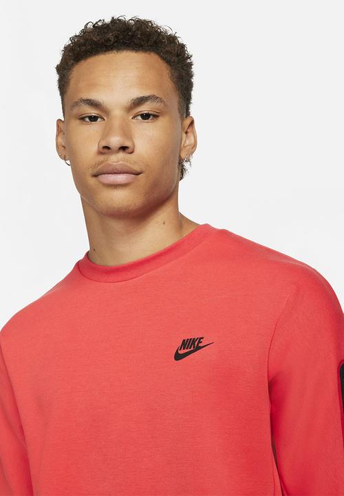 Nike - Nsw tch flc crw - lobster & black