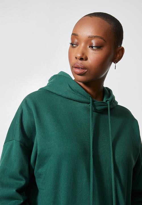Superbalist - Longline hoodie - deep green
