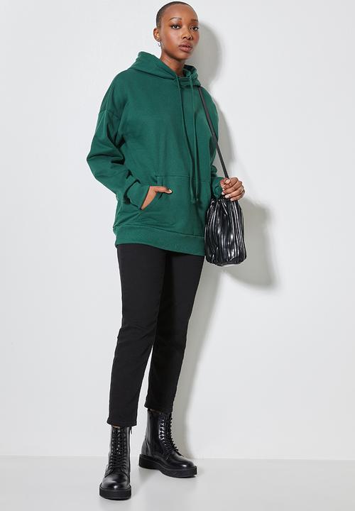 Superbalist - Longline hoodie - deep green
