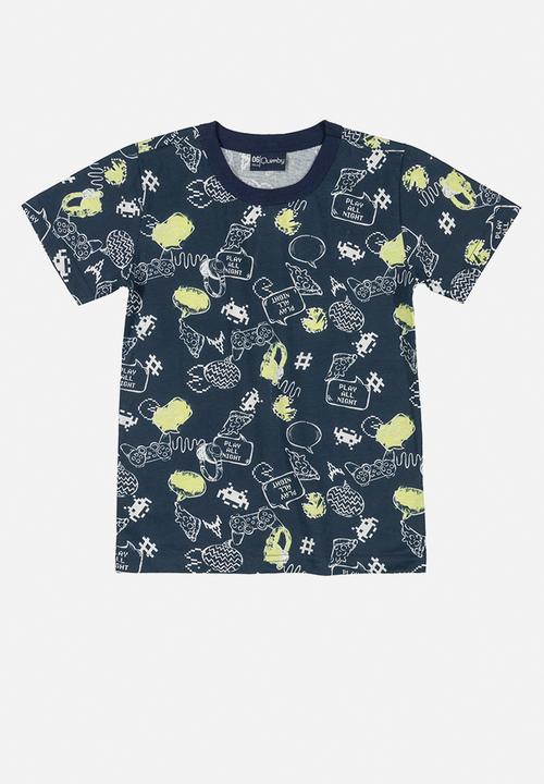 Quimby - Boys multi print pj set - navy