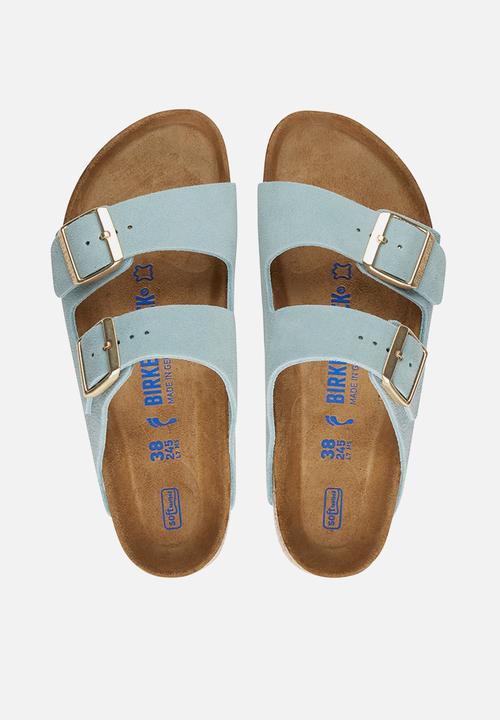Birkenstock - Arizona sfb suede leather regular - light blue