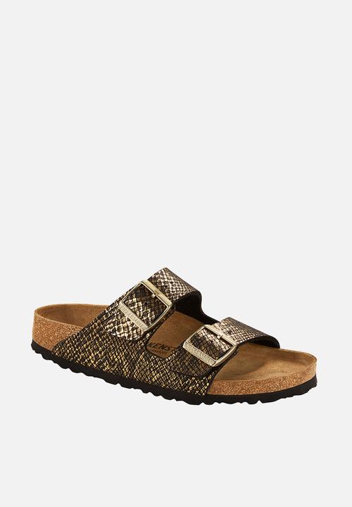 Birkenstock - Arizona regular - shiny python black / gold