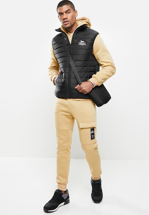 Lonsdale - Sleeveless puffer jacket - black