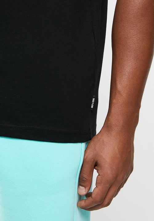 Only & Sons - Onsledzeppelin life reg short sleeve tee - black