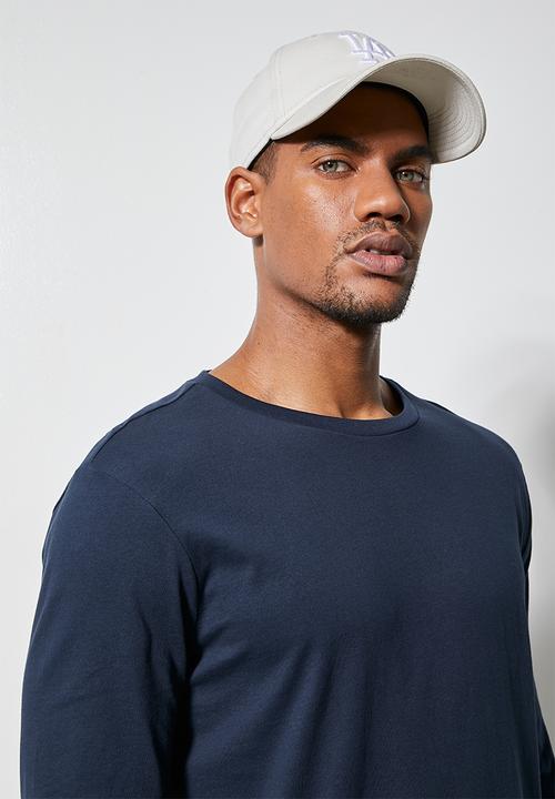 Superbalist - Nate long sleeve crew neck tee - navy 