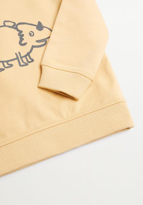 MANGO - Sweatshirt saurus - yellow