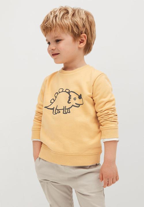 MANGO - Sweatshirt saurus - yellow
