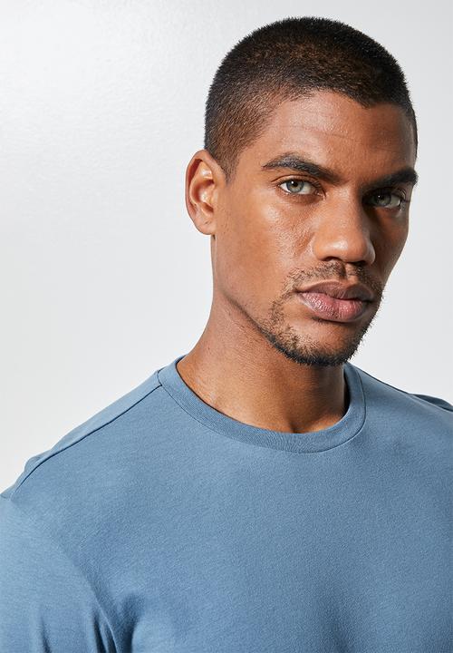 Superbalist - Nate long sleeve crew neck tee - blue 