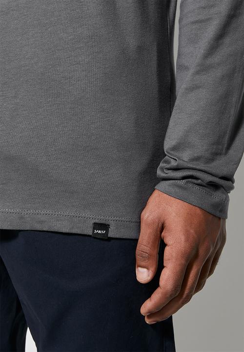 Superbalist - Nate long sleeve crew neck tee - grey 