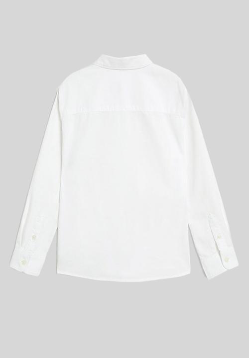 MANGO - Shirt oxford - white
