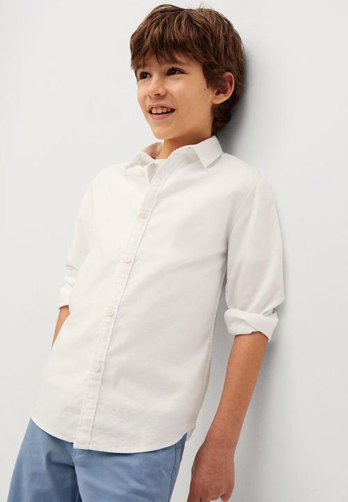 MANGO - Shirt oxford - white