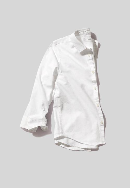 MANGO - Shirt oxford - white