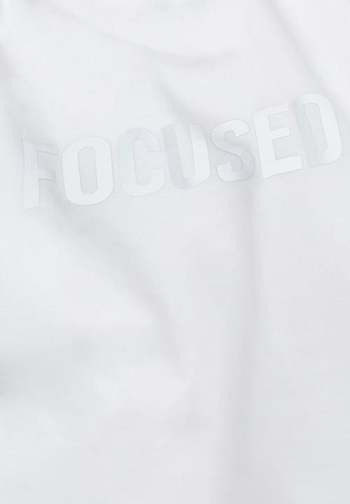 MANGO - T-shirt focused - white