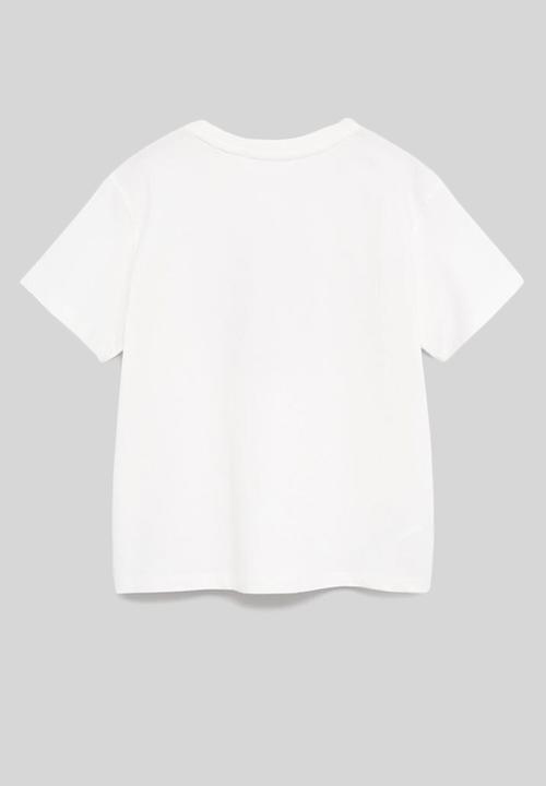 MANGO - T-shirt rock - white