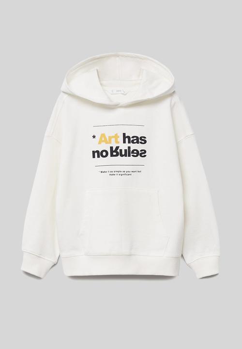 MANGO - Sudadera creative - white