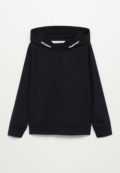 MANGO - Sweatshirt hood - black