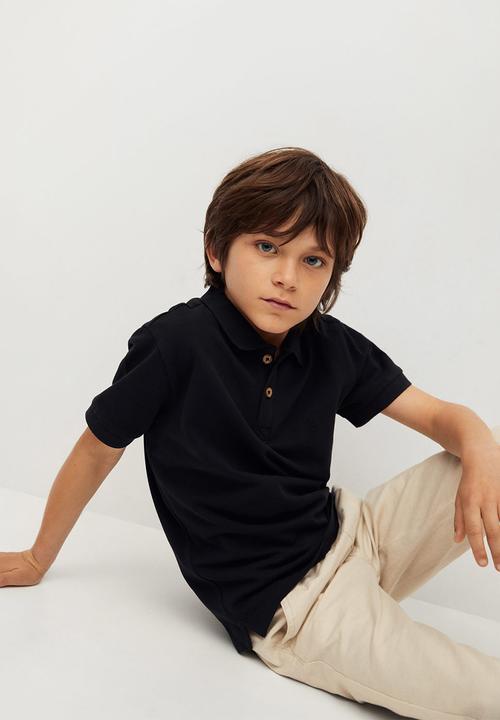 MANGO - T-shirt polo-i - black