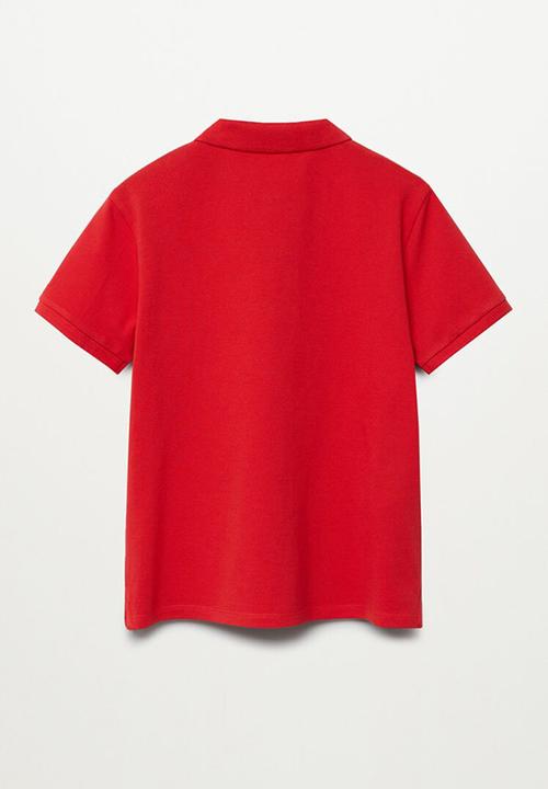 MANGO - T-shirt polo - red